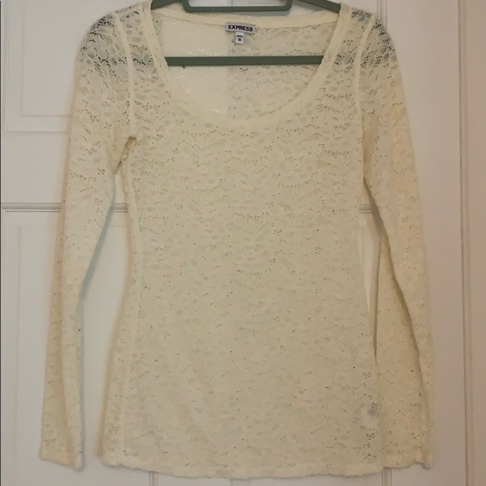 Lace long sleeve top